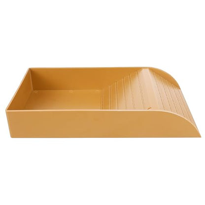Beaupretty Large Reptile Bathing Bowl with Gentle Ramp for Tortoises and Lizards Spacious Turtle Dish and Soaking Pool Sturdy Reptile Tank Accessory for Easy Climbing and Cleaning