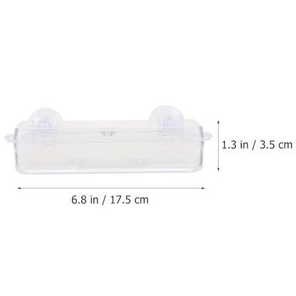 KALLORY Escape-Proof Suction Cup Reptile Feeder Bowl, Anti-Escape Lizard Feeding Basin with Water Dish for Geckos and Small Reptiles in Terrariums