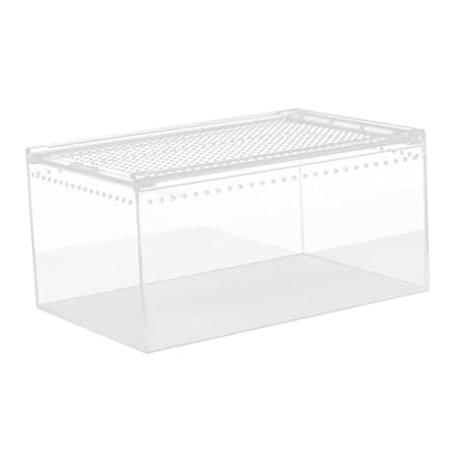 Reptile Breeding Box Terrarium breeding Box Acrylic Construction to Prevent Escapes Removable Basin for Quick Clean-up Suitable for, 30cmx20cmx15cm - size: 30cmx20cmx15cm