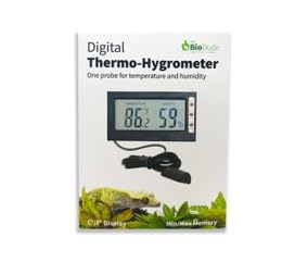 The Bio Dude Thermometer & Hygrometer Combo w/Upgraded Probe. Reptiles, Amphibians, arachnids and terrariums