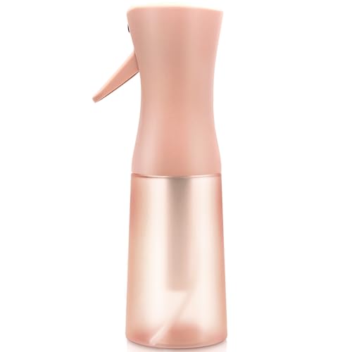 Hair Spray Bottle, Fine Mist Refillable Spray Container,Ultra-Fine Continuous Spray Bottle for Skincare, Plant Care, Pet Grooming, Cleaning - color: Pink-1 Pc, size: 6.8 Ounces