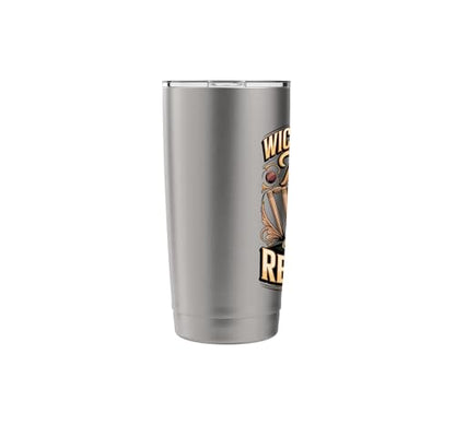 Wicket Keeper Trust Required Cricket Stainless Steel Insulated Tumbler - color: Brushed Steel