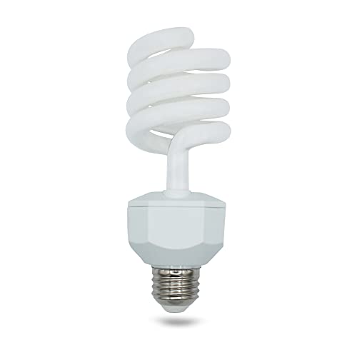 23 Watt UVB Reptile Light 5.0 23W Spiral Reptile Heat - 1 Pack | Terrarium Light Bulbs Turtles · Gecko · Tortoise · Snake · Lizard · Chameleons · Insects 120V - color: Uvb 5.0, size: 1 Count (Pack of 1)