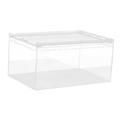 Reptile Breeding Box Terrarium breeding Box Acrylic Construction to Prevent Escapes Removable Basin for Quick Clean-up Suitable for, 30cmx20cmx15cm - size: 30cmx20cmx15cm