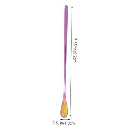 Toddmomy 2Pcs Stainless Steel Lizard Feeding Spoon Long Handle PET Food Scoop for Reptiles and Small Animals Sturdy and Easy to Use Feeding Tool