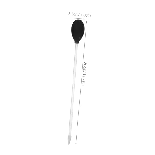 3pcs Fish Tank Water Changer Coral Multi-Functional Aquarium Tool for Easy Cleaning and Feeding Acrylic Design Lightweight and Portable - color: Blackx3pcs, size: 30X3.5CMx3pcs