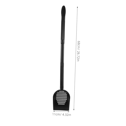 SHINEOFI Aquarium Gravel Long Handle Fish Tank Sand Shovel with Detachable Extension Handle Multipurpose Scoop for Gravel Sand and Debris Safe for Tank Decorations 26.77in
