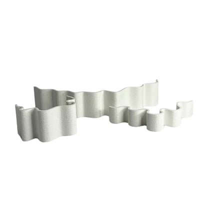 REEFSHAPE Aquarium or Terrarium Substrate Cliffs Combo Pack | Separate Substrate Layers in Aquariums or Terrariums to Create Cliffs & Depth | Made in USA (Cliff Combo, White) - color: Cliff Combo, White