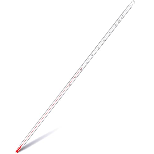 Relaxweex General Purpose Lab Thermometer 12 Inch Total Immersion Glass Liquid in Glass Thermometer for Laboratories Universities Food and Beverage Processing Clear(-20 to 150 ℃) - style: -20 to 150 ℃