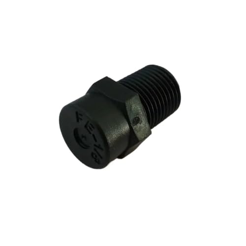 1/8" Male Thread Low Pressure Plastic PP Fog Atomizing Mist Nozzle Fogger Terrarium Anti-drip Device 80-90 Degree 20-40 Microns(6mm Connector 10pcs) - color: 6mm connector 10pcs