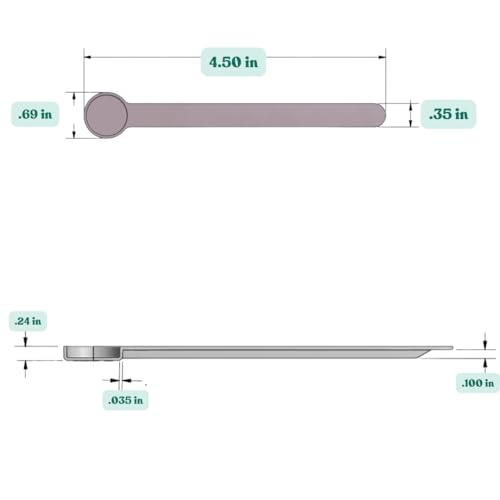 1 mL (1 CC) Long Handle Plastic Measuring Spoon for Coffee, Protein Powder, Pet Food, Spices, Grains, Dry Goods – Food-Grade BPA-Free (Pack of 1) - size: 1 mL | 1 cc