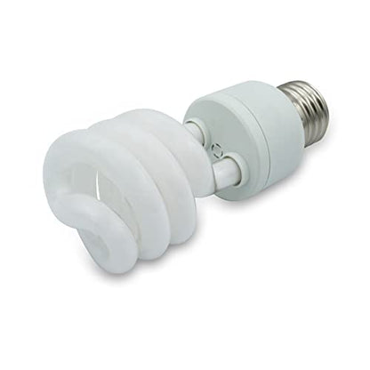 15 Watt UVB Reptile Light 5.0 15W Spiral Reptile Heat - 1 Pack | Terrarium Light Bulbs Turtles · Gecko · Tortoise · Snake · Lizard · Chameleons · Insects 120V - color: Uvb 5.0, size: 1 Count (Pack of 1)