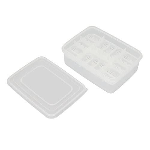 GLOGLOW 16 Grid Reptile Incubator, Plastic Construction, Transparent Design for Efficient Reptile Egg Hatching, Perfect for Breeding Reptiles 6.6x4.8x2.4in
