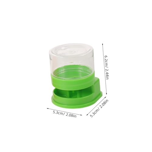 Yardwe 4pcs Small Reptile Water Dispenser Automatic Water Fountain Plastic Dish Bowl for Turtle Snake Gecko Terrarium Tank Accessories