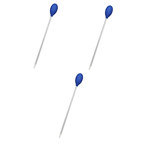 3pcs Fish Tank Water Changer and Coral Feeding Tool Acrylic Aquarium Pipette for Easy Waste Removal and Feeding Lightweight and Design - color: Bluex3pcs, size: 35X3.5CMx3pcs