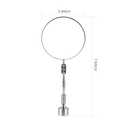 HARDK Inspection Mirror with Portable Magnetic Base, Adjustable Head, for Arc MIG Spot Welding Equipment Inspection Tools,Free Your Hands and Provide Convenient Visual Services - size: BIG BASE WIITH 3.3 INCH