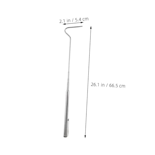WOONEKY Stainless Steel Retractable Snake Hook Extendable Grabber for Reptile Handling Easy to Use Tool for Herpetologists and Wildlife Enthusiasts Portable Design for Outdoor Activities