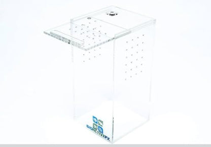 Acrylic Terrarium – Magnetic Mini & Nano Enclosures for Reptiles, Amphibians, Invertebrates, Tarantulas, Scorpions, Frogs, Geckos & Exotic Pets (3 x 3 x 6 inches, 0.23 Gallon) - size: 3 x 3 x 6 inches, 0.23 gallon