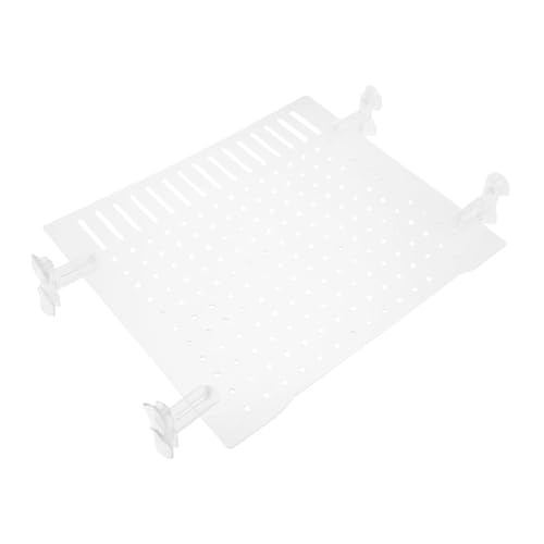 BESPORTBLE 1 Set Fish Tank Divider - Transparent Acrylic Aquarium Isolation Net Adjustable Fish Separator Dividing Net Plate for Shrimp Reptiles