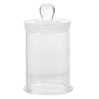 Healifty 4.7 Inch Glass Specimen Bottle, Clear Sample Jar | Clear Round Glass Jar with Lid for Lab Samples, Specimen Storage, Classroom Science, Industrial Use and Display