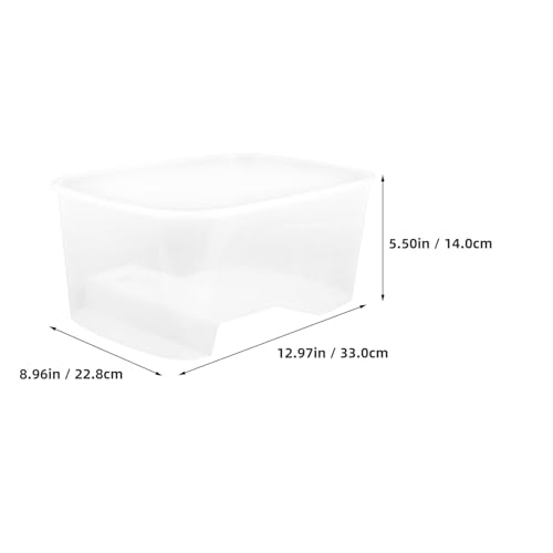 Turtle Tank with Basking Platform, Medium Size Reptile Terrarium Habitat for Tortoises and Frogs, Plastic Aquarium with Full View and Water Changing Feature