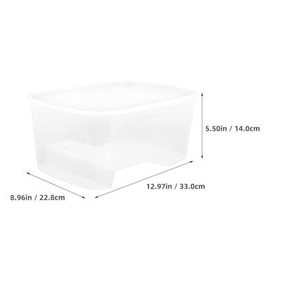 Turtle Tank with Basking Platform, Medium Size Reptile Terrarium Habitat for Tortoises and Frogs, Plastic Aquarium with Full View and Water Changing Feature
