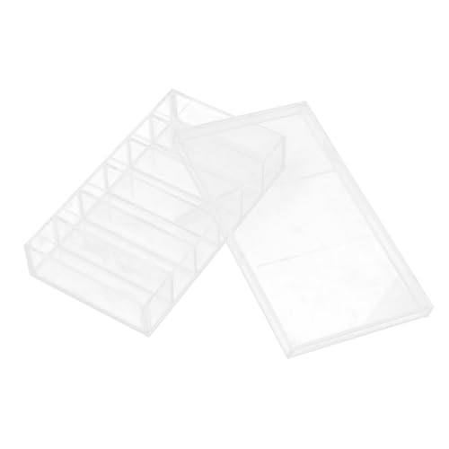 NUOBESTY Acrylic Incubator Box with Lid 6-Compartment Fish Egg Breeding Chamber Aquarium Breeder Box for Laboratory Research and Specimen Observation