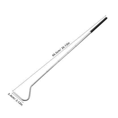 Stainless Steel Retractable Reptile Hook Professional Snake Catcher Tool for Safe Handling of Reptiles Lightweight and Portable for Snake Enthusiasts and Outdoor Adventures