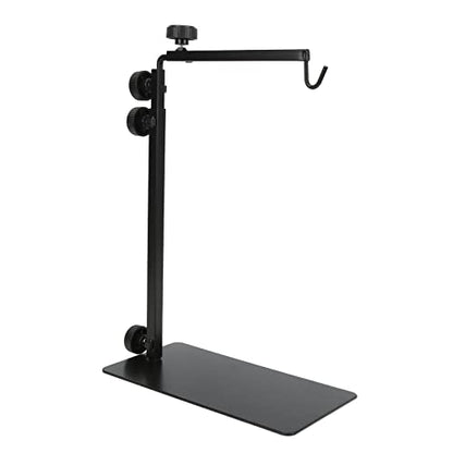 Reptile Heat Lamp Holder Adjustable Heavy Duty Terrarium Light Stand for Lizards Turtles Snakes Iron 9.1x16.1in to 15.7x37.4in Floor over Crawlers