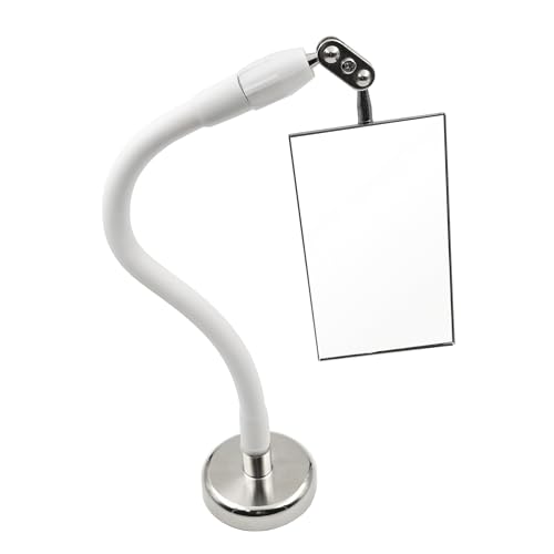 Magnetic Inspection Mirror Tool with 360° Swivel Adjustable Head, Welding Mirror for Mechanics & Automotive, Telescoping Stick for Tight Spaces Blind Spots