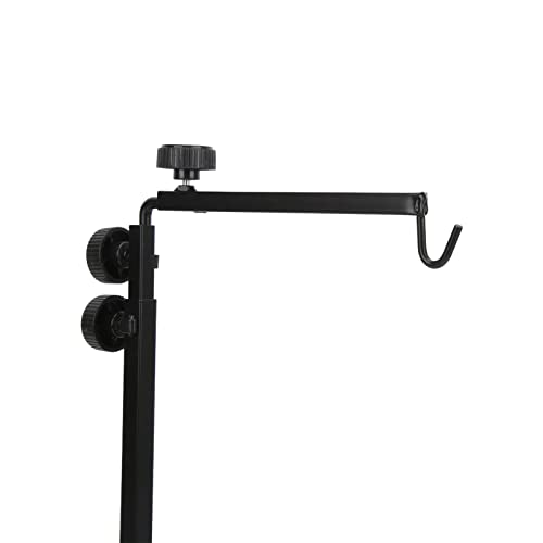 Reptile Heat Lamp Holder Adjustable Heavy Duty Terrarium Light Stand for Lizards Turtles Snakes Iron 9.1x16.1in to 15.7x37.4in Floor over Crawlers