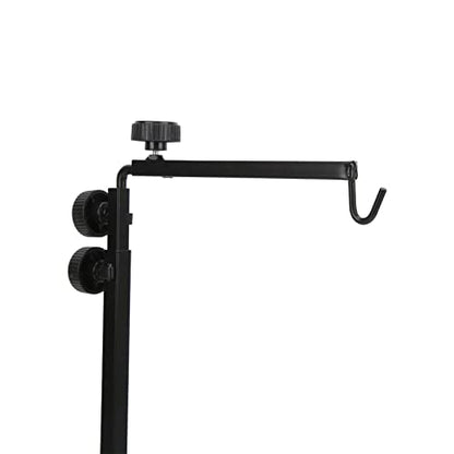 Reptile Heat Lamp Holder Adjustable Heavy Duty Terrarium Light Stand for Lizards Turtles Snakes Iron 9.1x16.1in to 15.7x37.4in Floor over Crawlers