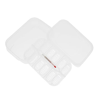 VANZACK Egg Hatching Incubator Box 12 Holes Gecko Incubator Reptile Hatchery for Snakes Lizards