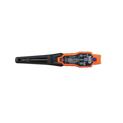 Klein Tools ET10 Magnetic Digital Pocket Thermometer, HVAC Instant Read Thermometer with Backlit Display, Wide Measurement Range, Fahrenheit and Celsius - style: Magnetic Digital