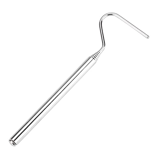 Stainless Steel Snake Shaped Hook, A Retractable and Extendable Reptile Grabber with A Non Slip Handle, Durable and Portable, is A Tool for Safely Capturing and Transferri