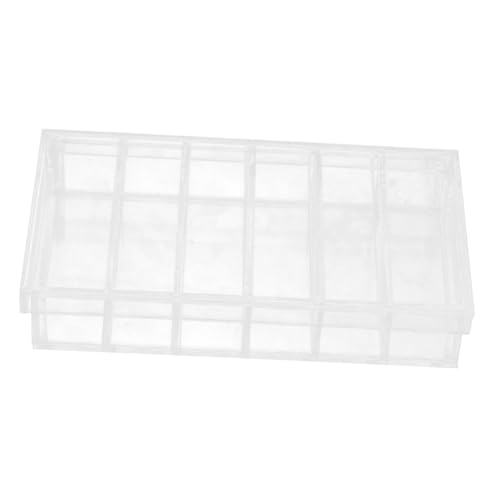 MAGICLULU Acrylic Incubation Tray for Laboratory Use with 6-Compartment Design and Lid, Tight Seal, Easy Clean Specimen Observation Box for Hatching and Raising Aquarium Fry, 6.6x3.8 Inches