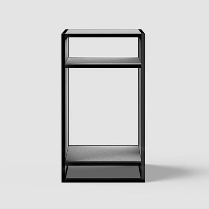 Metal Aquarium Stand for 20 Gallon Fish Tank, Washed Oak | 45x45x80cm; 3-tier metal frame, wood shelves - color: Washed Oak Wood, size: W17.7 x D17.7 x H31.5 in(45X45X80cm)