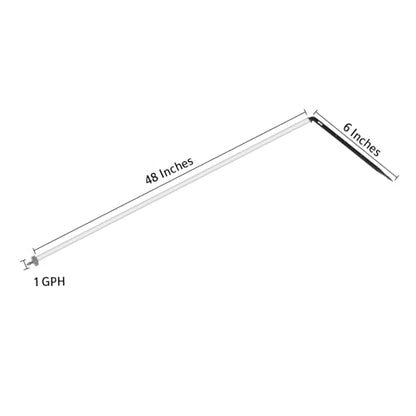 Netafim Automatic Irrigation Dripper Stake Assembly, 1 GPH, Bundle of 25 (48 Inches) - size: 48 Inches