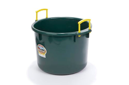 Little Giant® Plastic Muck Tub | Durable & Versatile Utility Bucket with Handles | Muck Bucket | Durable Handles | 40 Quart | Green - color: Green, size: 40 quart