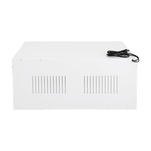 Reptile Tank Enclosure 39.4x19.7x19.7in, Dual Zone Temperature Control Reptile Terrarium with Digital Thermostat (32-210℉), PVC & Acrylic Snake Tank with E27 Sockets (White)