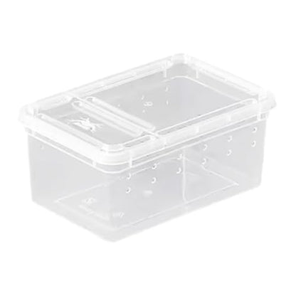 Reptile Feeding Box, Breeding Box, Transport Box, Portable Transparent Terrarium, Habitat Cage, Container for Frogs, Style A - size: Style A