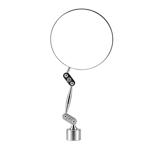HARDK Inspection Mirror with Portable Magnetic Base, Adjustable Head, for Arc MIG Spot Welding Equipment Inspection Tools,Free Your Hands and Provide Convenient Visual Services - size: BIG BASE WIITH 3.3 INCH