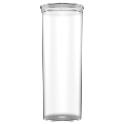 60 Dram CR Plastic Packaging Pop Top Containers - Child Resistant Travel Holder Vial Bottles - 75 qty (Clear) - color: Clear