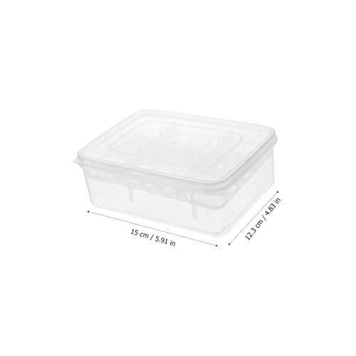 Toyvian 2pcs Reptile Hatchery Box with Compartments Transparent Incubator for Observation and Management for Snakes Lizards Frogs and Turtles