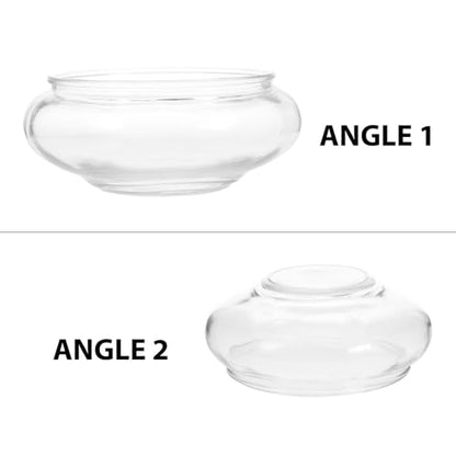 Flower Glass Vase Bowl Terrarium Succulent Planter: Glass Vase Bowl Hydroponic Planter Floral Container Fish Clear Bubble Floating Candle - size: 15.00X15.00X6.00CM