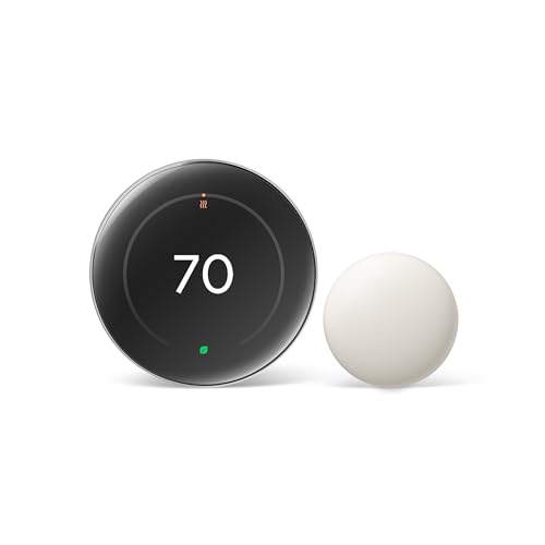 Google Nest Learning Thermostat (4th gen) + Nest Temperature Sensor (2nd gen) - Silver - color: Polished Silver