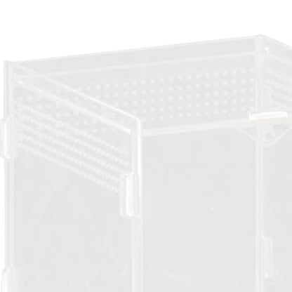 Reptile Breeding Box Acrylic Terrarium Habitat Container for Turtles Snakes Chameleons Geckos Feeding Hatching Case Enclosure- 10x10x10cm