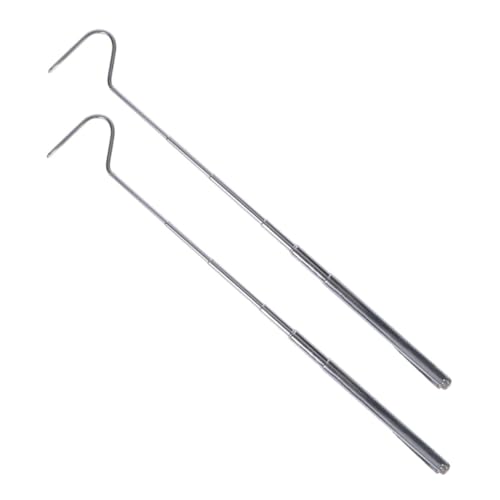 2pcs Retractable Snake Hooks Sturdy Reptile for Safe Handling and Catching for Reptile Care and Management