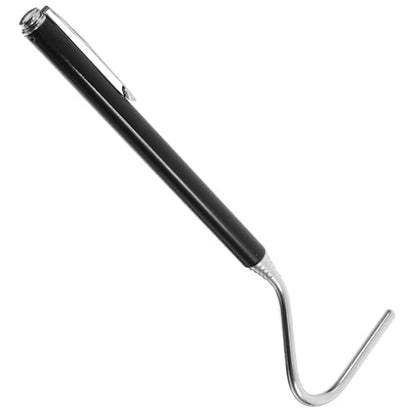 YARNOW Retractable Stainless Steel Snake Hook Extendable Reptile Catching Tool for Safe Handling and Control Portable Black Snake Grabber for Enthusiasts and Outdoor Use