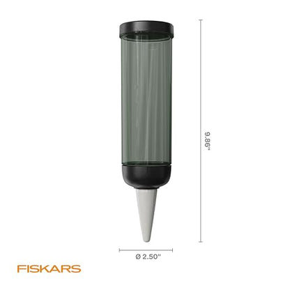 Fiskars 11.75oz Self-Watering Spike for Indoor Plants While Away | Vacation & Travel Plant Care, Continuous Hydration, Porous Ceramic Cone Stake for Slow Release - size: Watering Spike
